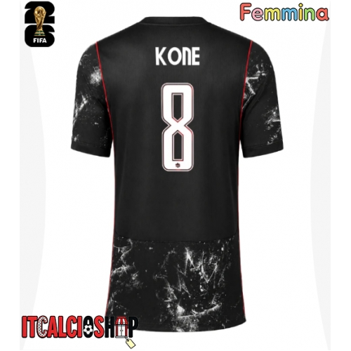 Canada Ismael Kone #8 Seconda Maglia Femmina Mondiali 2026 Manica Corta